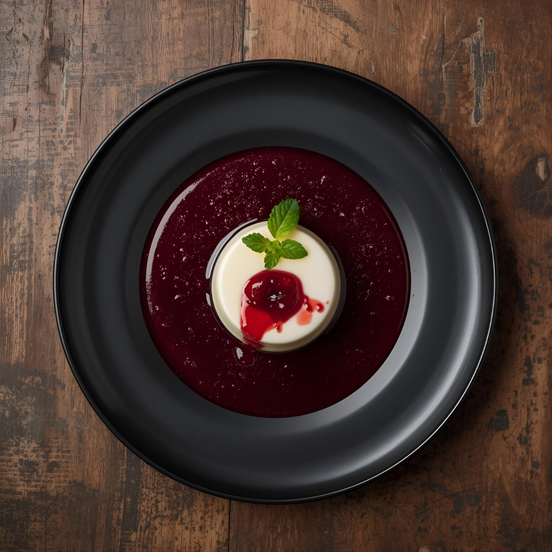 Panna cotta vanille et coulis de fruits rouges - Vite & Gourmand