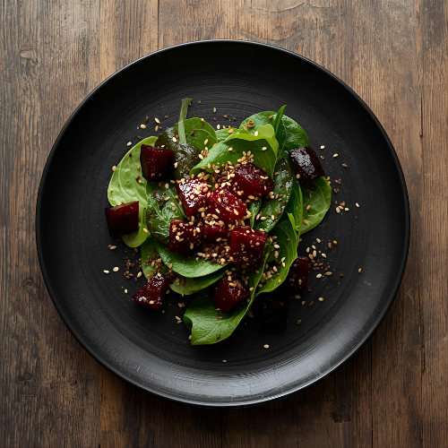 Salade noire aux graines de sésame - Vite & Gourmand